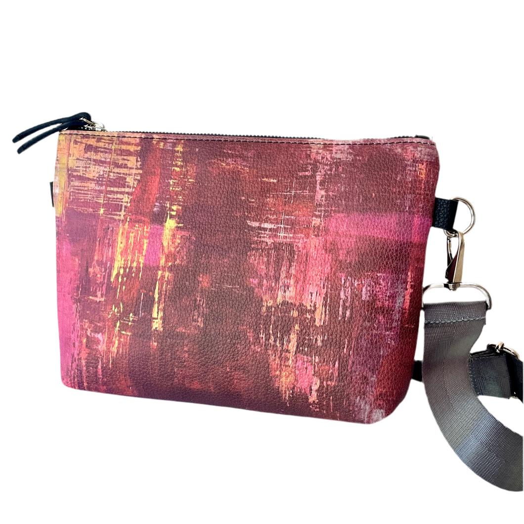 POMEGRANATE GOLD CROSSBODY HANDBAG
