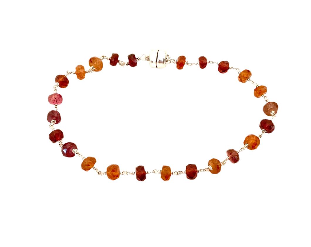 MULTI COLORED SAPPHIRE OMBRE BRACELET
