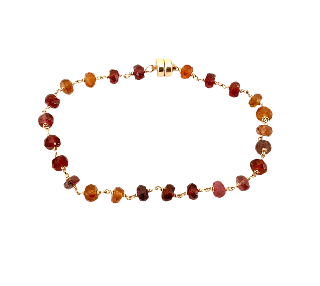 MULTI COLORED SAPPHIRE OMBRE BRACELET