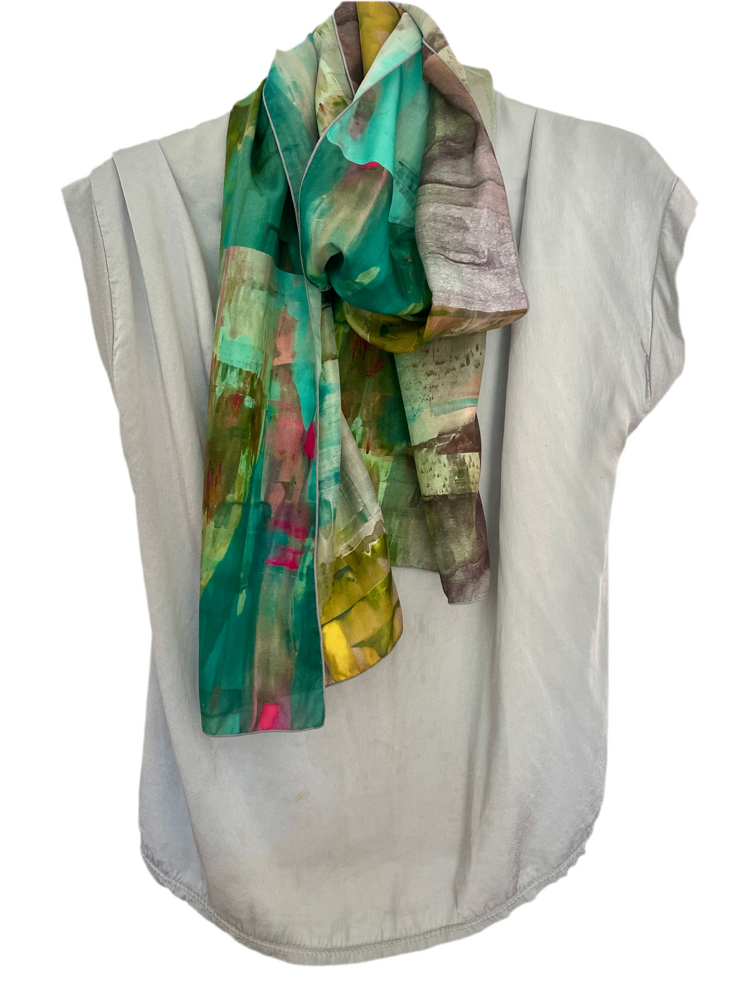 AQUA CERISE SCARF