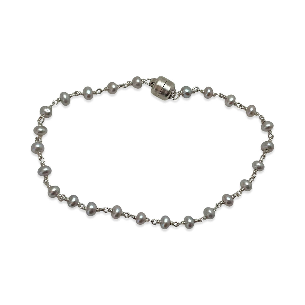 GREY PEARL DELICATE BRACELET