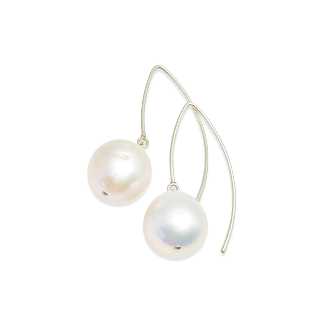 IVORY BAROQUE PEARL EARRINGS
