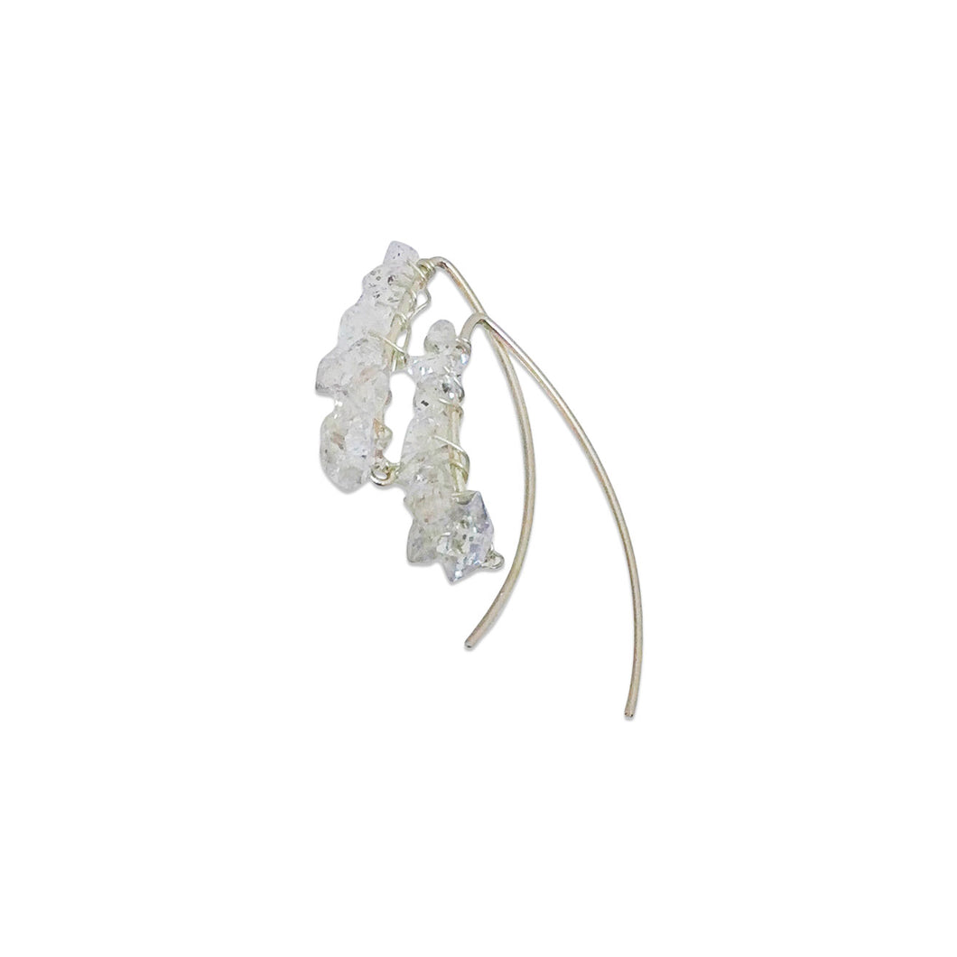 DELICATE COCOON EARRINGS - HERKIMER DIAMONDS