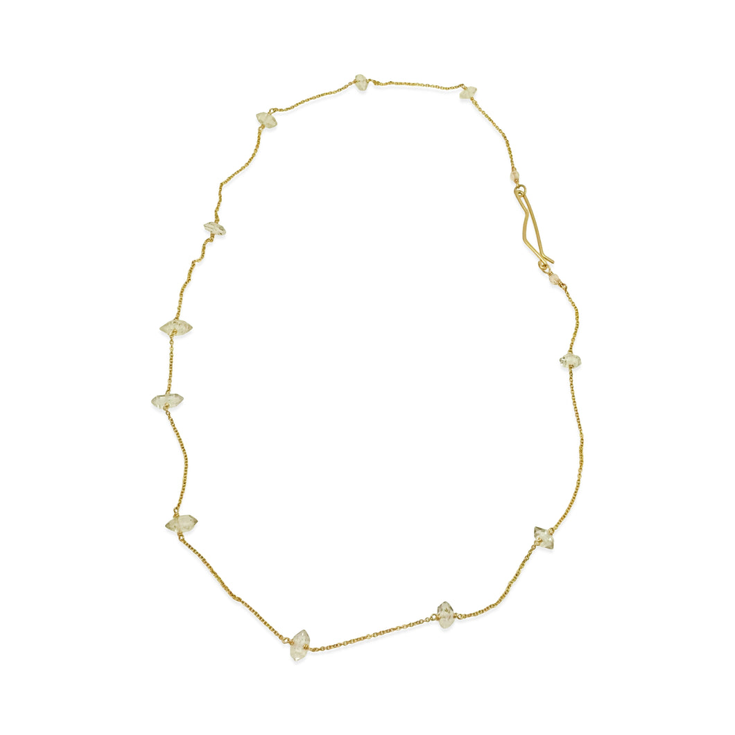 DELICATE NECKLACE - HERKIMER DIAMOND