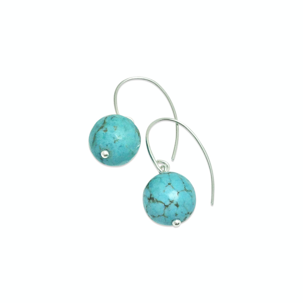 PERFECT AQUA SIMPLE DROP EARRINGS