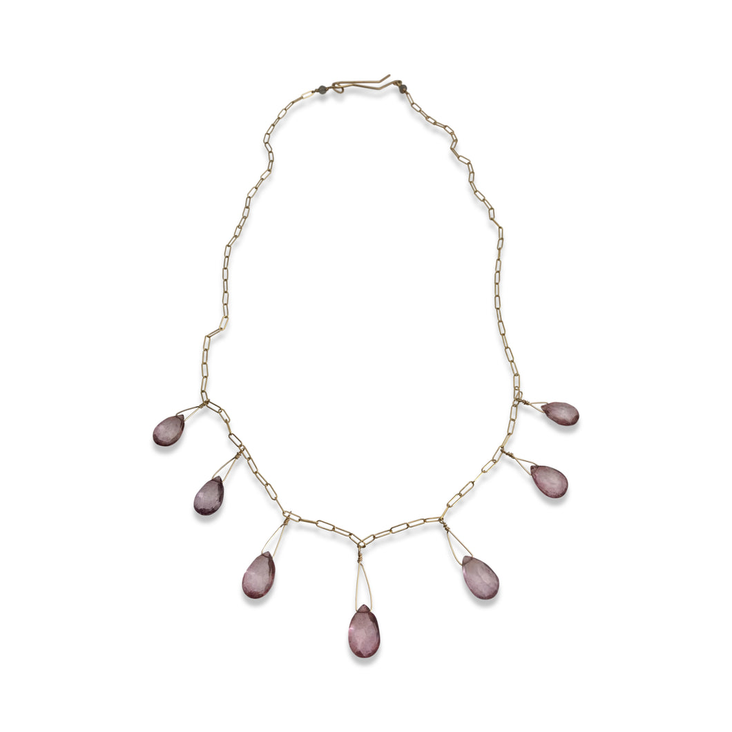 ROSE QUARTZ SEVEN NECKLACE