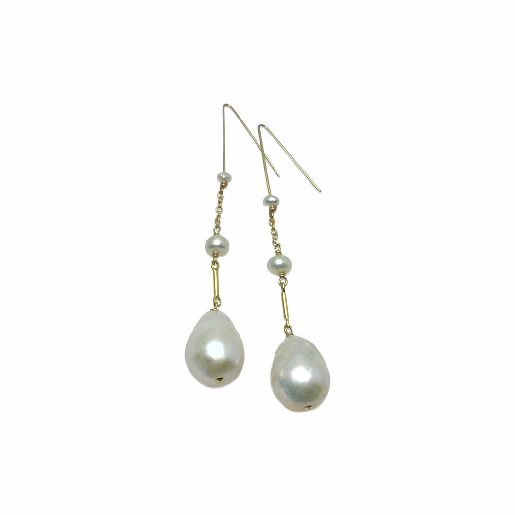 TIER EARRINGS - IVORY PEARL