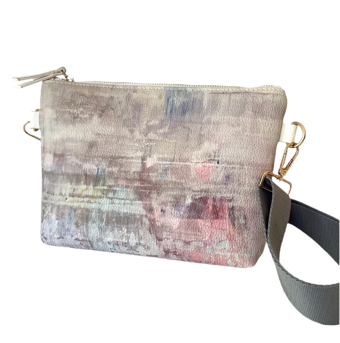 PLATINUM PEARL CROSSBODY HANDBAG
