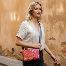 VERMILLION PINK CROSSBODY HANDBAG