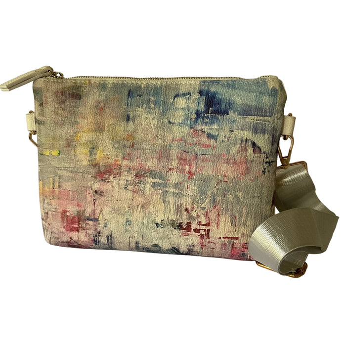 IRIDESCENT BLUSH CROSSBODY HANDBAG