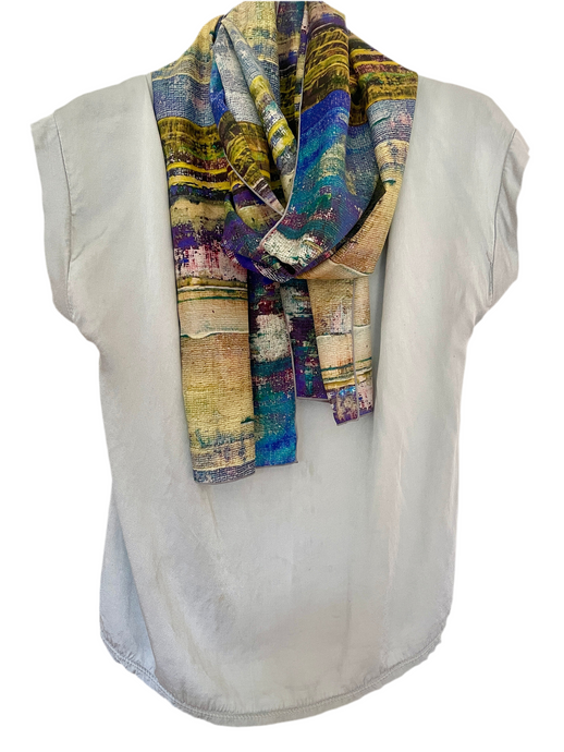 CERULEAN LIME SCARF