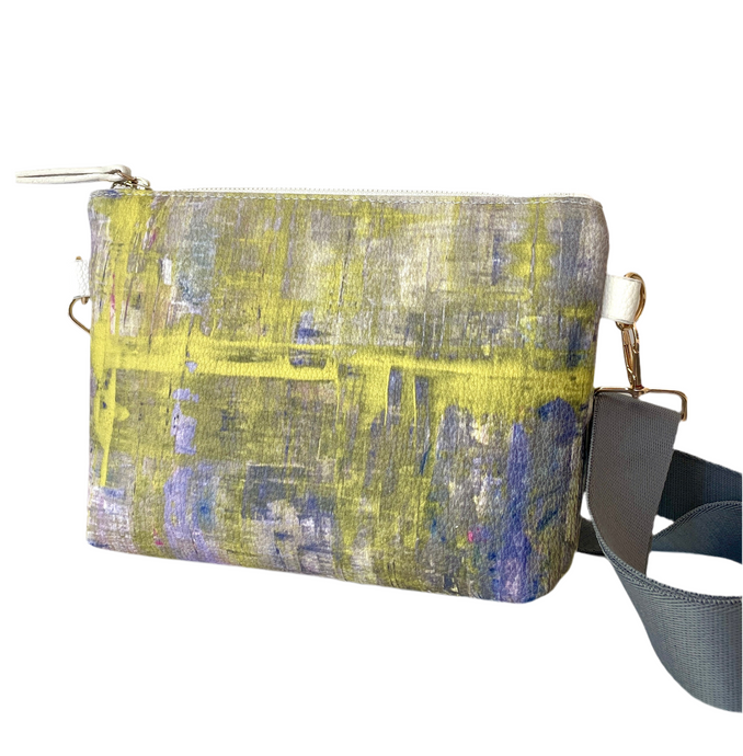 LEMON PEWTER CROSSBODY HANDBAG