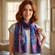 COBALT ROSE OVERSIZED SCARF/SHAWL WRAP