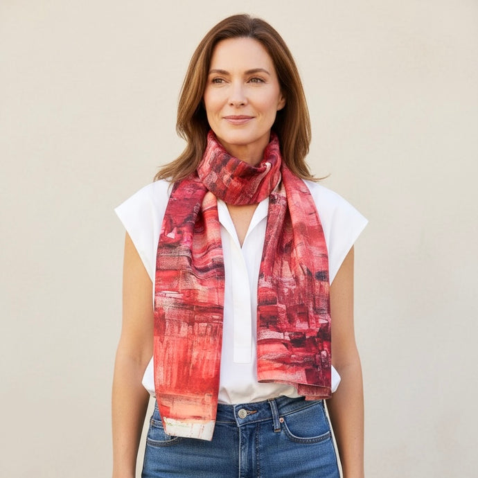 FUCHSIA BLONDE OVERSIZED SCARF/SHAWL WRAP