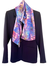 COBALT ROSE SCARF