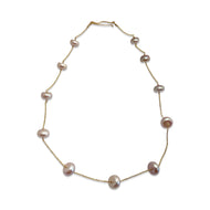 DELICATE NECKLACE - BLUSH PINK PEARL