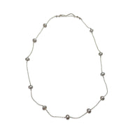 DELICATE NECKLACE - GREY PEARL