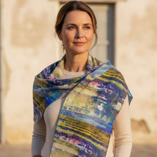 CERULEAN LIME OVERSIZED SCARF/SHAWL WRAP