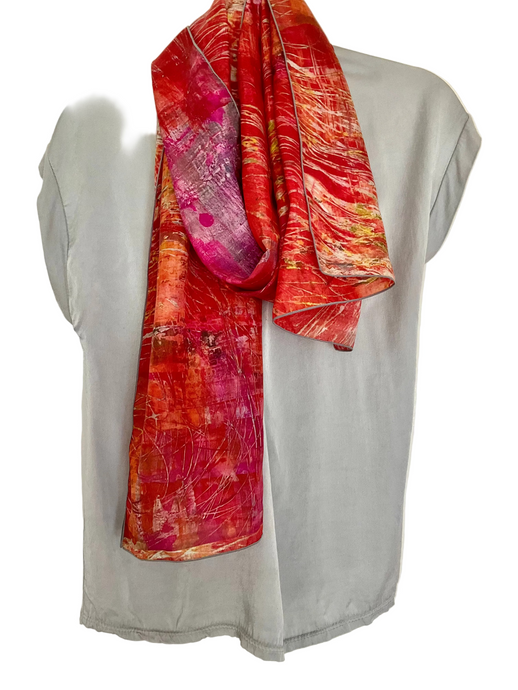 VERMILLION PINK SCARF