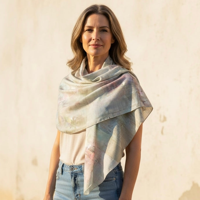 PLATINUM PEARL OVERSIZED SCARF/SHAWL WRAP