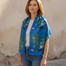 COBALT MOSS OVERSIZED SCARF/SHAWL WRAP