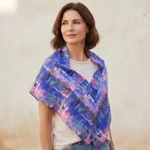 COBALT ROSE OVERSIZED SCARF/SHAWL WRAP