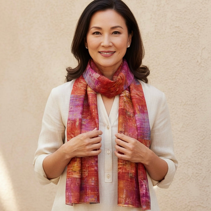 VERMILLION PINK OVERSIZED SCARF/SHAWL WRAP