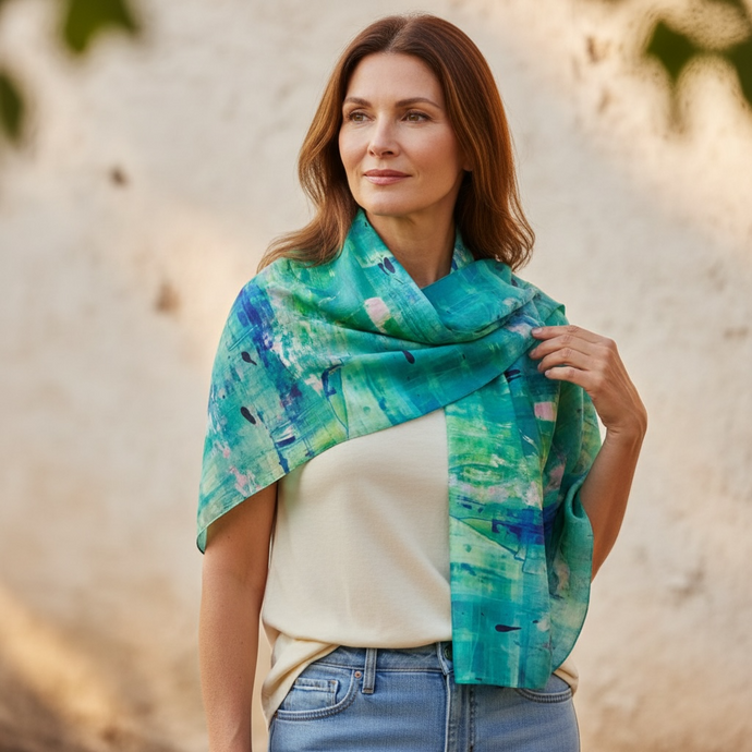ULTRAMARINE VIOLET OVERSIZED SCARF/SHAWL WRAP