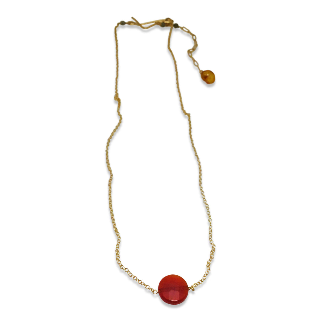 BRIGHT FALL SIMPLE DROP NECKLACE