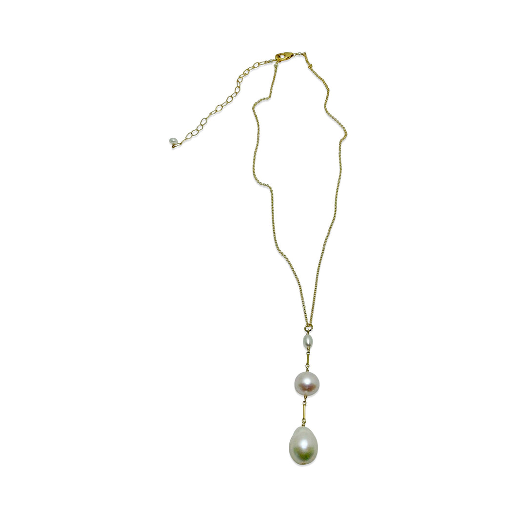 TIER NECKLACE - IVORY PEARL