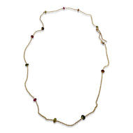 DELICATE NECKLACE - WATERMELON TOURMALINE