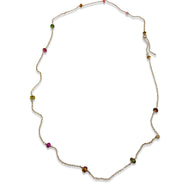 DELICATE NECKLACE - WATERMELON TOURMALINE